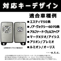 ヴォクシー ZRR70G/75G ZRR70W/75W 向け スマートキーケース シリコンカバー ピンク（トヨタ-タイプ1）現車確認必要_画像4