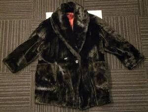 BASSO 1 point thing ma dam manner fake fur coat 