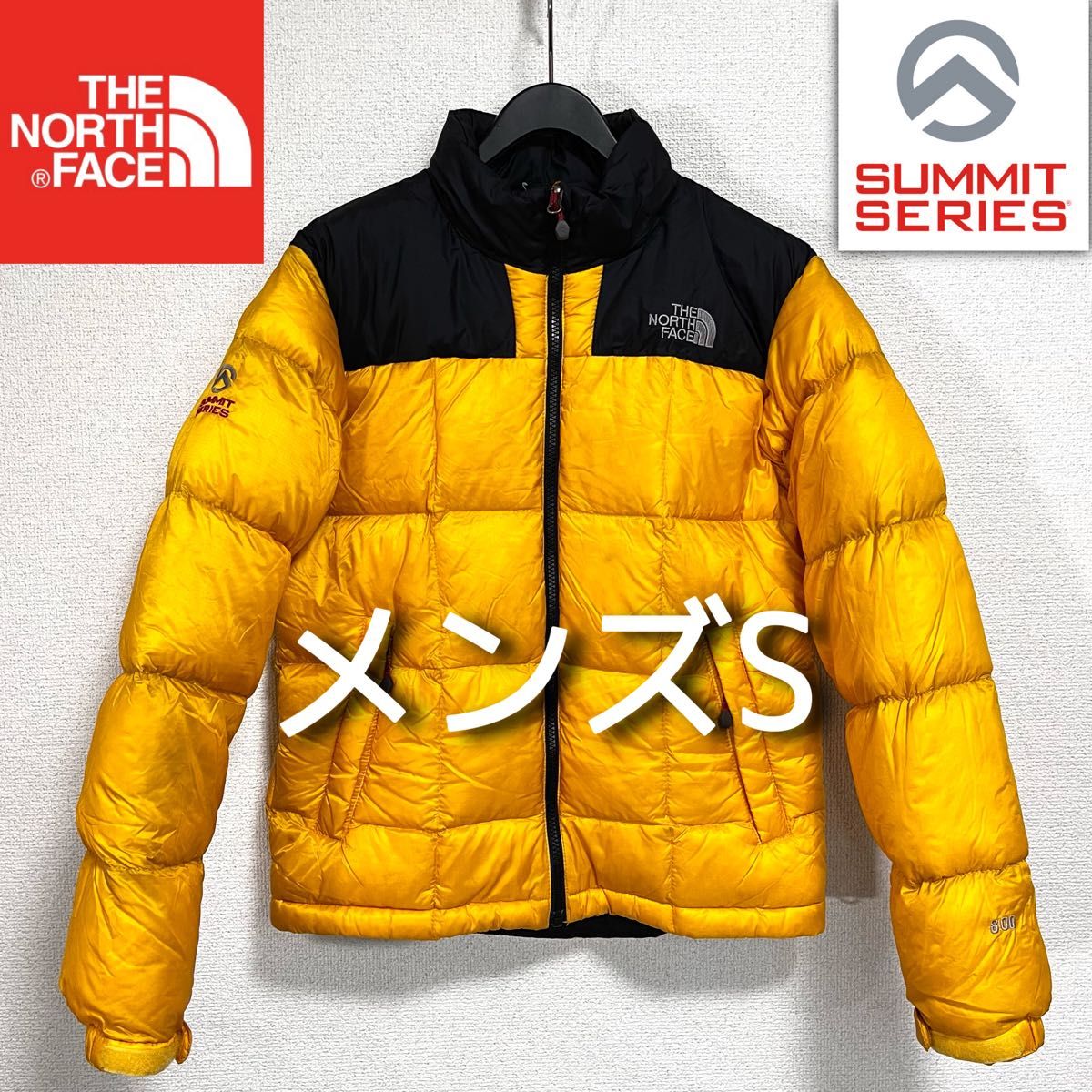 和風 ノースフェイスダウンジャケット オレンジメンズM 800フィル