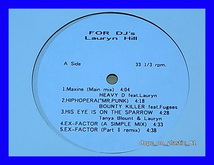 Lauryn Hill / For DJ's/5点以上で送料無料、10点以上で10%割引!!!/12'_画像1