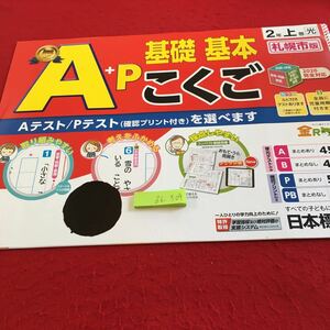 Z6-504 A＋P 基礎基本 こくご 2年生 ドリル 計算 テスト プリント 予習 復習 国語 算数 理科 社会 英語 家庭科 家庭学習 非売品 日本標準