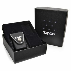 ZIPPO leather pouch gift set LPCB [ black ] | Zippo - oil lighter 