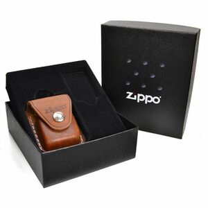 ZIPPO leather pouch gift set LPCB [ Brown ] | Zippo - oil lighter 