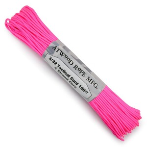 ATWOOD ROPE タクティカルコード 30m ホットピンク アトウッドロープ 紐 靴ひも 靴紐 hot pink