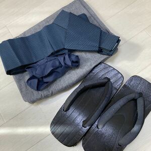  yukata set for man men's geta kimono small articles plain . fan 4 point set obi making obi plain 