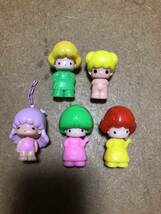 昭和レトロ 当時モノ 女の子 人形 駄菓子屋系の玩具 5個セット_画像1