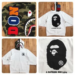 ★激レア★ Big sean シャーク パーカー Mサイズ shark full zip hoodie a bathing ape BAPE camo エイプ ベイプ アベイシングエイプ w151