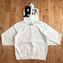 パンダ パーカー Sサイズ white panda full zip hoodie a bathing ape BAPE エイプ ベイプ アベイシングエイプ w65_画像2