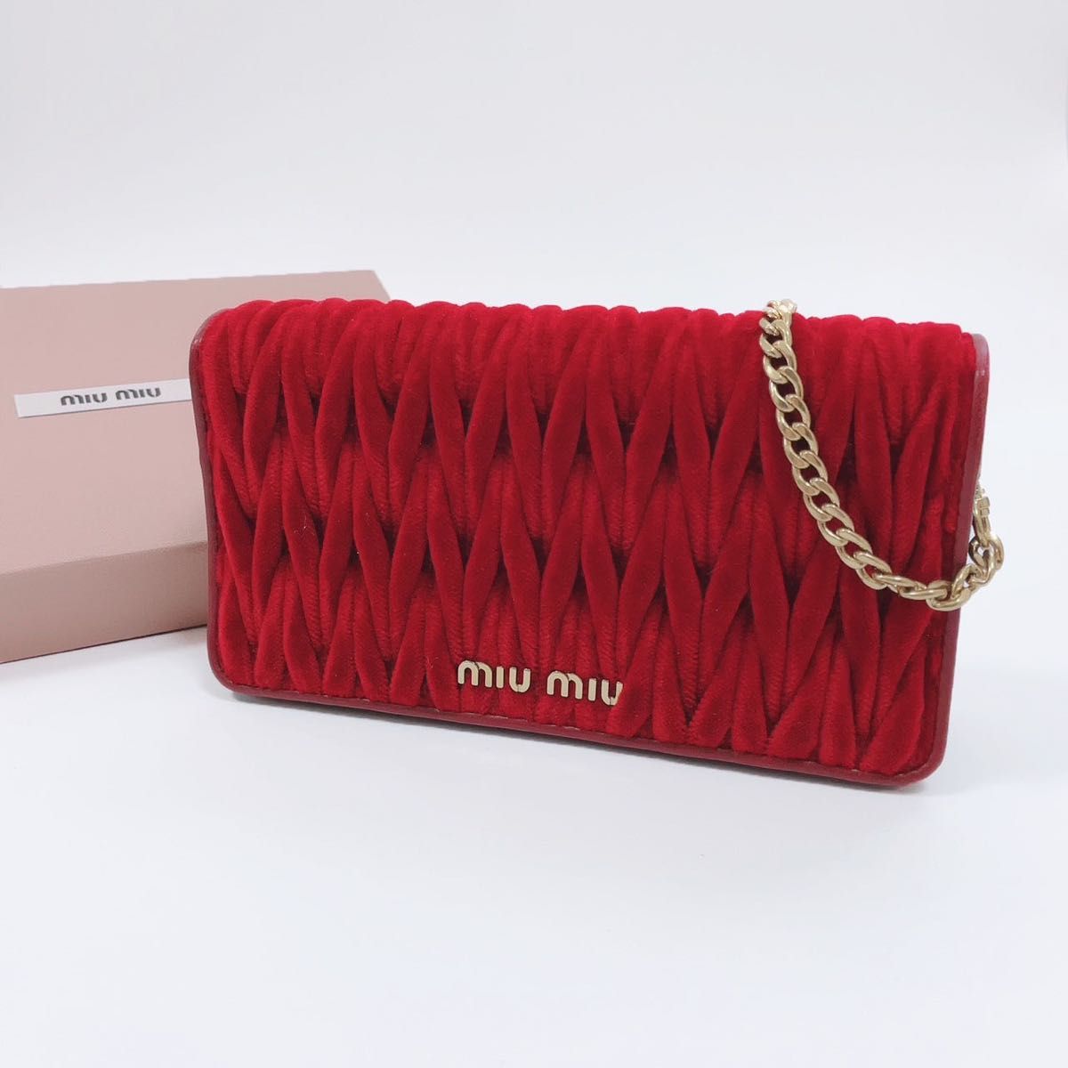 miumiu マトラッセ ナッパレザー ショルダーバッグ 2way｜PayPayフリマ