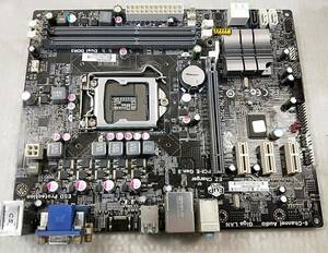 【中古パーツ】BIOS確認のみ、B75H2-M2 V:1.0 マザーボード ＩＯパネル LGA1155 ■MB2049