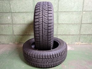 MF6396【送料無料185/60R15】2本 2020年製 TOYO OBSERVE GIZ2 中古スタッドレス フィット ヤリスなどに ≪即決≫