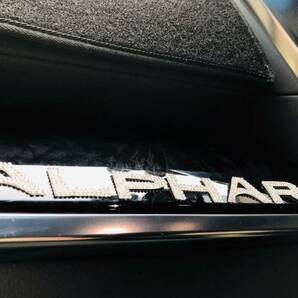 5A7★新品★トヨタ ALPHARD アルファード 20系/30系 前期 後期★純正リア バックドア エンブレム用★クリスタル ステッカー カスタマイズ