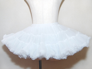  soft. chiffon pannier volume type white color 30cm