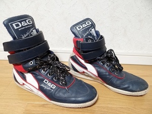 希少 DOLCE & GABBANA Sportswear ドルチェ&ガッバーナ Jump Up 06 Basketball Hi Tops スニーカー 42インチ 27cm