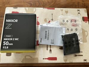 Nikon ニコン　NIKKOR Z MC 50mm f/2.8 元箱　ケース マニュアル　取説 レンズありません