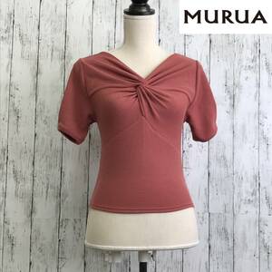 MURUA ムルーア カットソー　エンジ　S8-216　USED