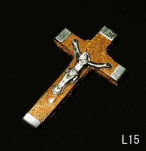 L１５ ビンテージ クロス 十字架 JERUSALEM エルサレム キリスト教 検 メダイ パーツ 素材 聖品 ファッション