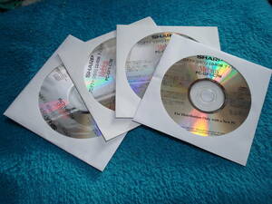 SHARP Mebius PC-GP1-C7M Pro duct recovery CD-ROM disk 4 pieces set free shipping 