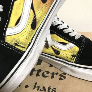 VANS old skool フレイム US10.5 オールドスクール ファイヤー パターン スニーカー バンズ xpvの画像7