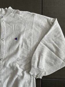 Champion リバースウィーブ USA製 ビンテージ ヴィンテージ REVERSE WEAVE 無地 スナップカーディガン XL 80's