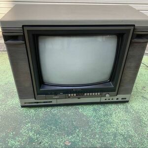 ◆昭和レトロ HITACHI/日立 カラーテレビ 1981年製 7-12月期 C18-221 ICトランジスタ式 アンティーク 1-95