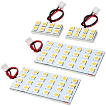 ルームランプ LED 暖色 総発光数192発 RK5/6 ステップワゴンスパーダ [H21.10-] 4点セット_画像1