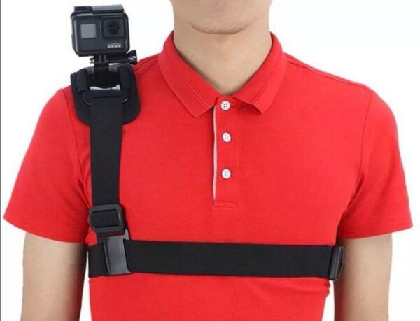 新品 GoPro各種に対応するチェストハーネスマウント 肩部用