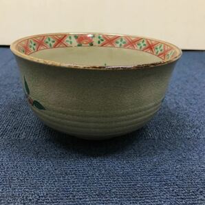 32760 1220Y 未使用保管品 赤絵 若草 菓子鉢の画像3