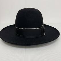 新品51952 正規品 Borsalino ボルサリーノ　レディース　58cm　黒　ブラック　ラビットファーフェルトハット　帽子　イタリア製_画像4