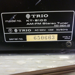 888399 TRIO トリオ KT-6100 ステレオチューナーの画像5