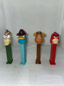 PEZ Anne Gree bird Sesame Street foji- duckbill fiji-shuma-tsu..4 kind present condition goods 