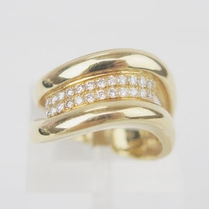 【ミラショーン（mila schon）】ゴールド 750 指輪 ダイヤモンド 0.330ct 17号【中古】/10025130