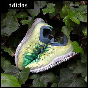 送無 定価27,500 新品 adidas アディダス FY3603 販売店舗限定 21ss 4D FUSIO フュージオ Semi Frozen Yellow ランニング シューズ 26.5 ③