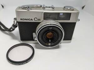 ☆希少品☆ コニカ KONICA C35 ♪シャッターOKです♪ #093-02