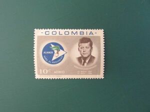 ③著名人　コロンビア　ケネディ大統領　　1種完　1963？