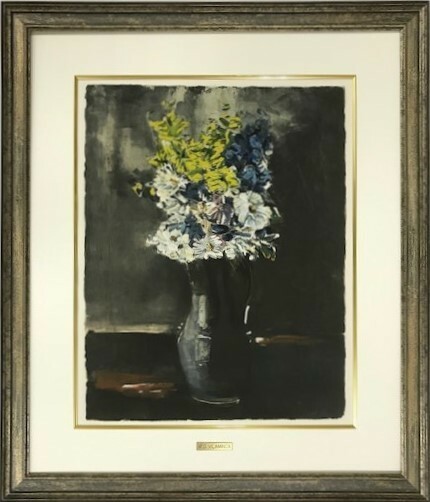 【特価】　≪　 モーリス・ド・ヴラマンク 　≫　 オリジナルリトグラフ【 石版画】　 FLEURS DES CHAMPS　 1963年　 MOURICE DE VLAMINCK