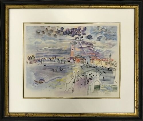 【特価】　≪　　ラウル 　デュフィ　　≫　　リトグラフ【石版画】　　VENISE 　　1948年　　RAOUL DUFY