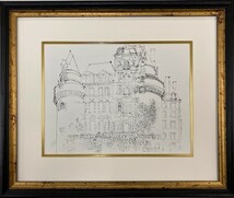 【特価】　≪　　ラウル 　デュフィ　　≫　　リトグラフ【石版画】　　LE CHATEAUX 　　1949年　　RAOUL DUFY_画像1