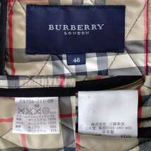 大きいサイズ 美品 バーバリーロンドン キルティングコート キルティングジャケット BURBERRY 中綿 ノバチェック ブラック 希少 48 17号_画像10