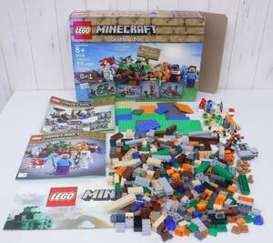 当時物 ＊ブロック 積み木＊LEGO レゴ 21160＊Minecraft マインクラフト Crafting Box クラフトボックス＊ミニフィグ ポスター 取説 箱付き