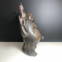 七福神　大黒様・大黒天様　鉄製　仏像　置物 全長約30ｃｍ て　インテリア　E1_画像2