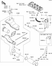 Kawasaki ULTRA300X'13 OEM section (Intake-Silencer) parts Used [K9803-44]_画像3