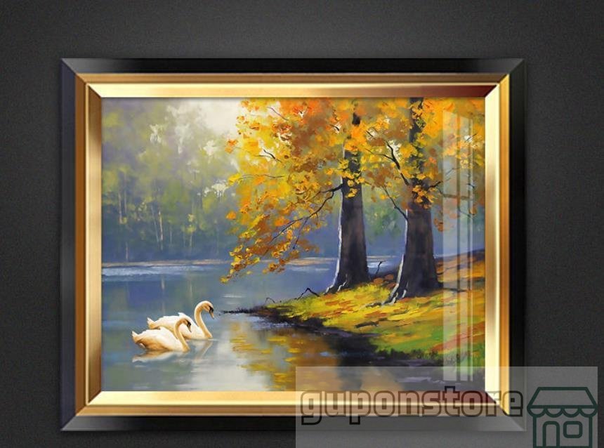 ¡Venta especial! Hermoso artículo ahora disponible Pintura al óleo Pintura de paisaje 60*40cm, cuadro, pintura al óleo, Naturaleza, Pintura de paisaje