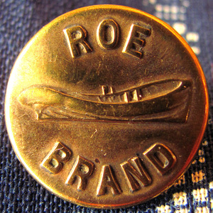 【チェンジボタン】ROE BRAND ボート柄 1900年代 ビンテージ カバーオール用 古着 (ワークウェア オーバーオール レア ヨット