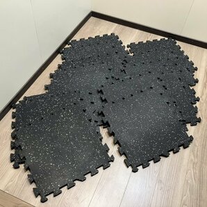 トレーニング ゴムマット ジム用 460×460mm 12枚セット ホームジム ゴムフロアマット 千葉県船橋市三咲 手渡し可の画像1