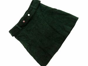 ZARA WOMAN ザラ ウーマン レザー Aライン 台形 スカート sizeS/緑 ◇■ ☆ cla9 レディース