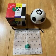 J CUP SOCCER BALL SET Jカップ レジャーセット J-3 LEBEN ピクニックセット サッカーボール型収納 袋付き 非売品 新品 未使用品 送料無料_画像1