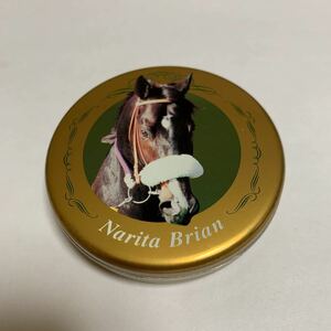 ナリタブライアン 缶ケース 缶 サイズ直径6.7cm Narita Brian 協力:(株)ブライアン 年代物 入手困難 レア 希少 中古品 美品 送料無料