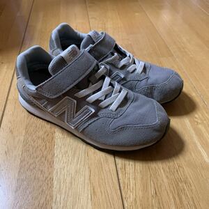  New balance 20.5cm newbalance серый YV996CGY девочка мужчина спортивные туфли б/у прекрасный товар бесплатная доставка 