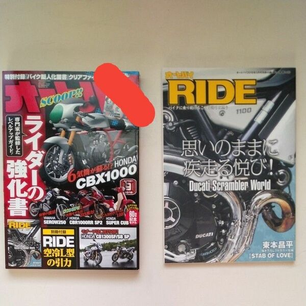 月刊オートバイ2018年9月号付録 東本昌平 RIDE